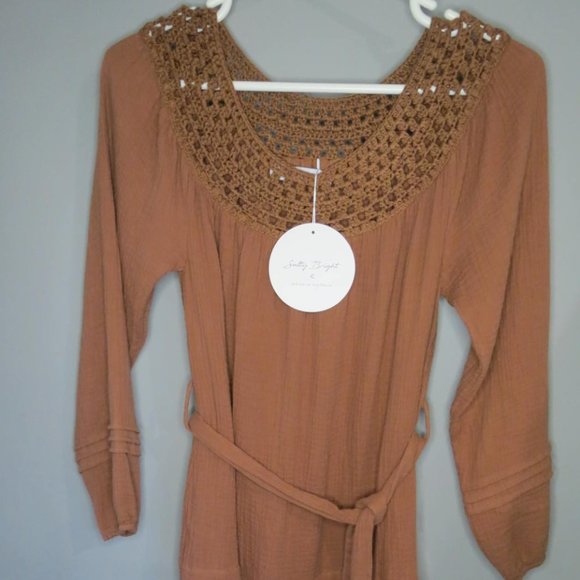 SALTY BRIGHT - BOHO STYLE COTTON DRESS - SIZE - NWT - Picture 6 of 9